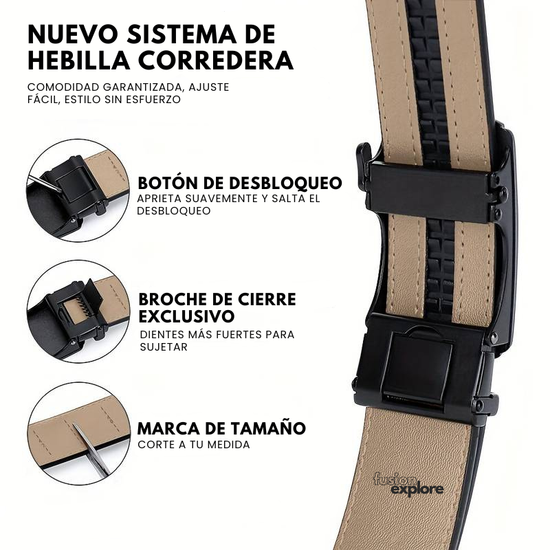 Cinturón con hebilla corredera