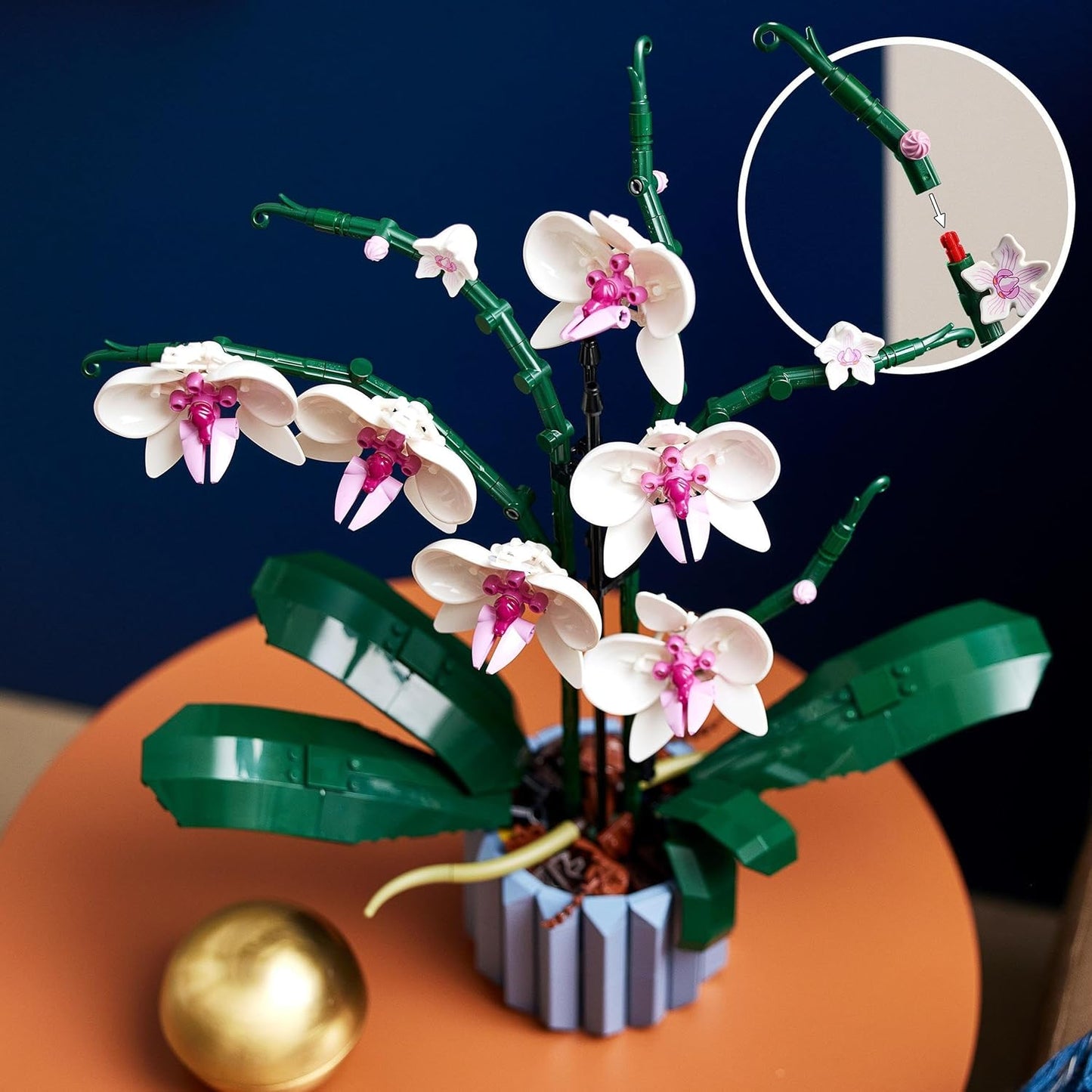 Flores Botanical Orquídeas y Plantas Artificiales Decoración del Hogar