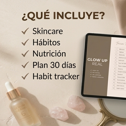 Glow Up Real | Ebook de 30 días para transformar tu piel, hábitos y energía