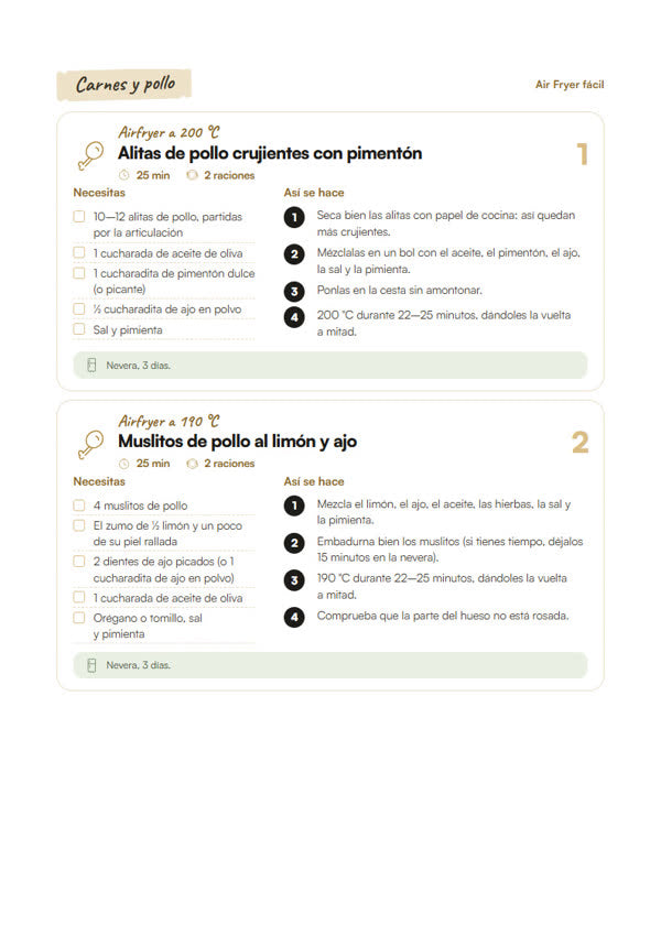 Página de Air Fryer fácil